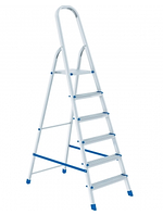 Стремянка, 6 ступеней, алюминиевая СИБРТЕХ 97716 (002)