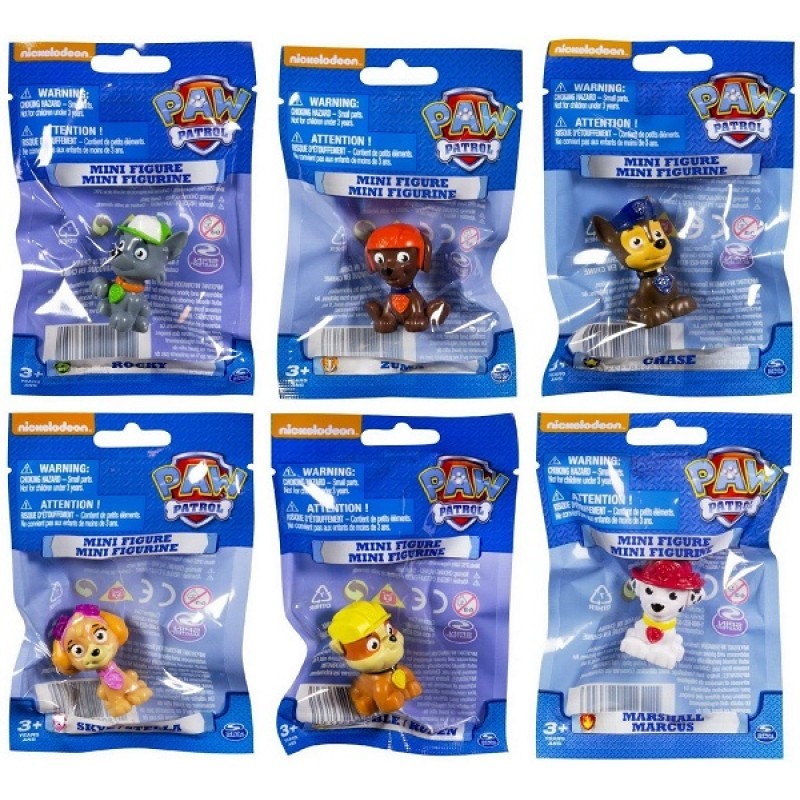 Игрушка Paw Patrol Минифигурка щенка (в мягкой упаковке) в ассортименте