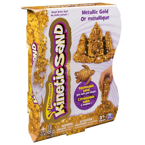 Песок для лепки Kinetic sand, металлик, 455гр.