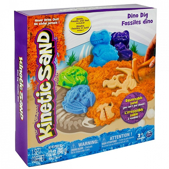 Песок для лепки Kinetic Sand. Игровой набор c формочками, 340 грамм в ассортименте