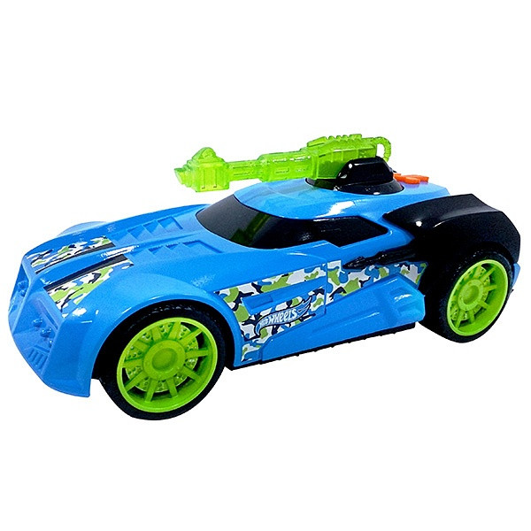Hot Wheels HW91616 Машинка Хот вилс на батарейках свет+звук, голубая 27 см