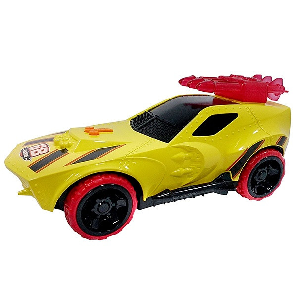 Hot Wheels Машинка Хот вилс на батарейках свет+звук, желтая 27 см