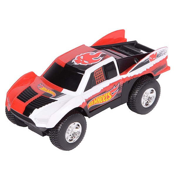 Hot Wheels Машинка Хот вилс на батарейках со светом механическая, красная 14 см
