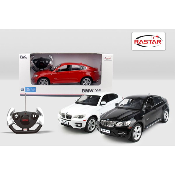 RASTAR RC Р/У Машина 1:14 31400 BMW X6, яркая коробка, 3 цвета в асс., 46х22х20см, свет. фары и стоп-сигналы
