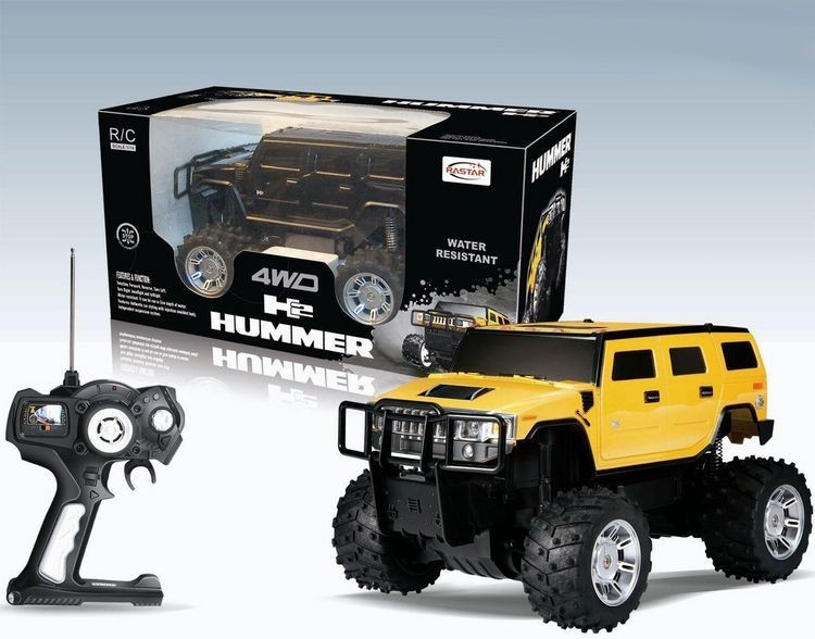 RASTAR RC Р/У Машина 1:14 28810 HUMMER H2 SUV, 3 цвета в асс., 46х24х24см, 4wd, водостойкий, в комплекте аккум., свет. фары и стоп-сигналы