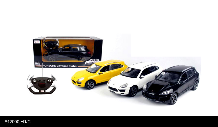 RASTAR RC Р/У Машина 1:14 42900 Porsche Cayenne Turbo, 3 цвета в асс., 46х22х20см, свет. фары и стоп-сигналы