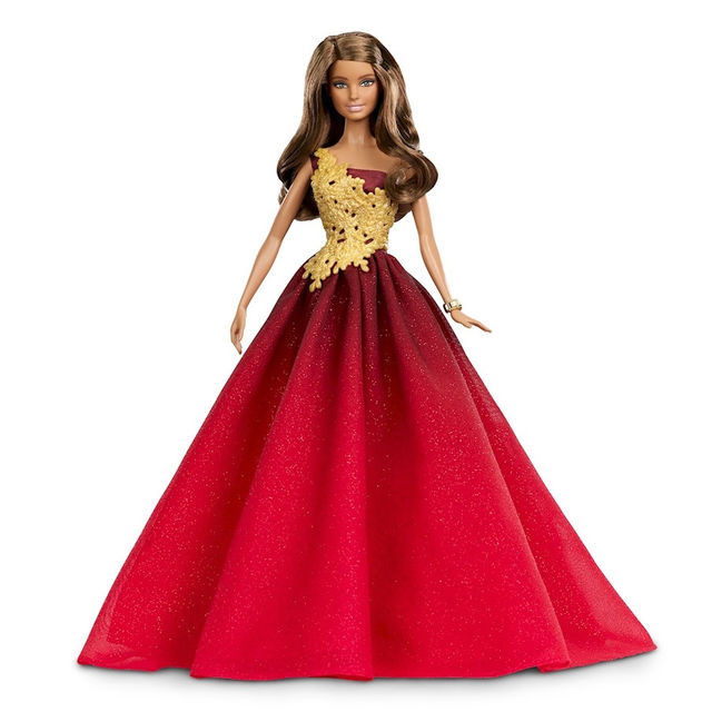 Barbie Collector 2016 - Праздничная, Шатенка в красном платье