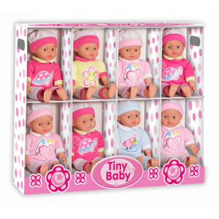 LT 98032 Tiny Baby - Мягкий плачущий пупс в открытом дисплее. В дисплее 8 шт.