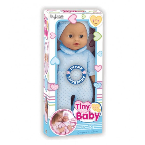 LT 98036 Tiny Baby - Пупс мягкий, 31см, издает звуки при нажатии на животик, 2 вида в асс., try me