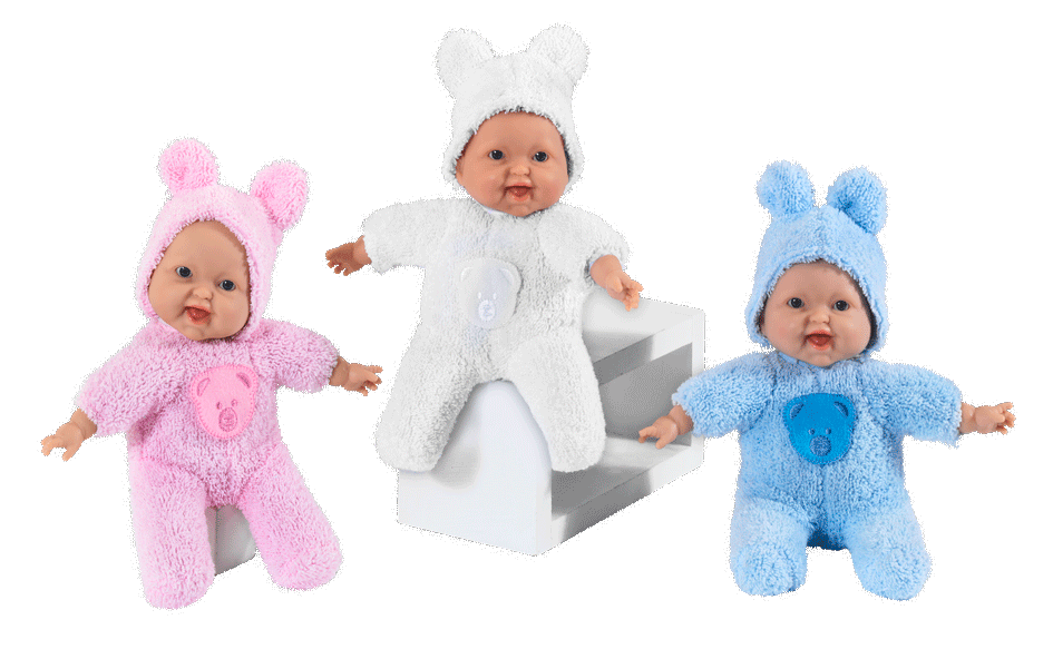LT 98090 Tiny Baby - "Мой любимый пупс" Мягкий пупс (24см) в махровом халатике в асс.