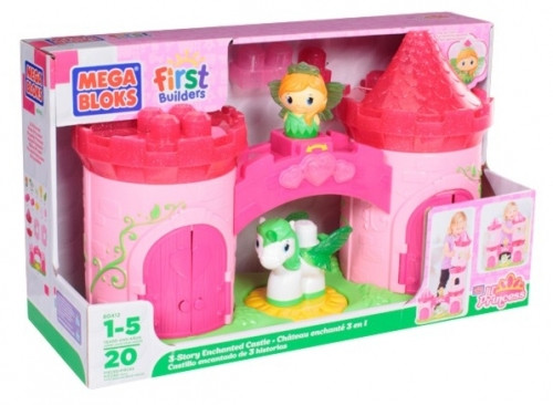 Mega Bloks 80412 "First Builders - Мой первый конструктор" Заколдованный замок (3 этажа, 20 деталей)
