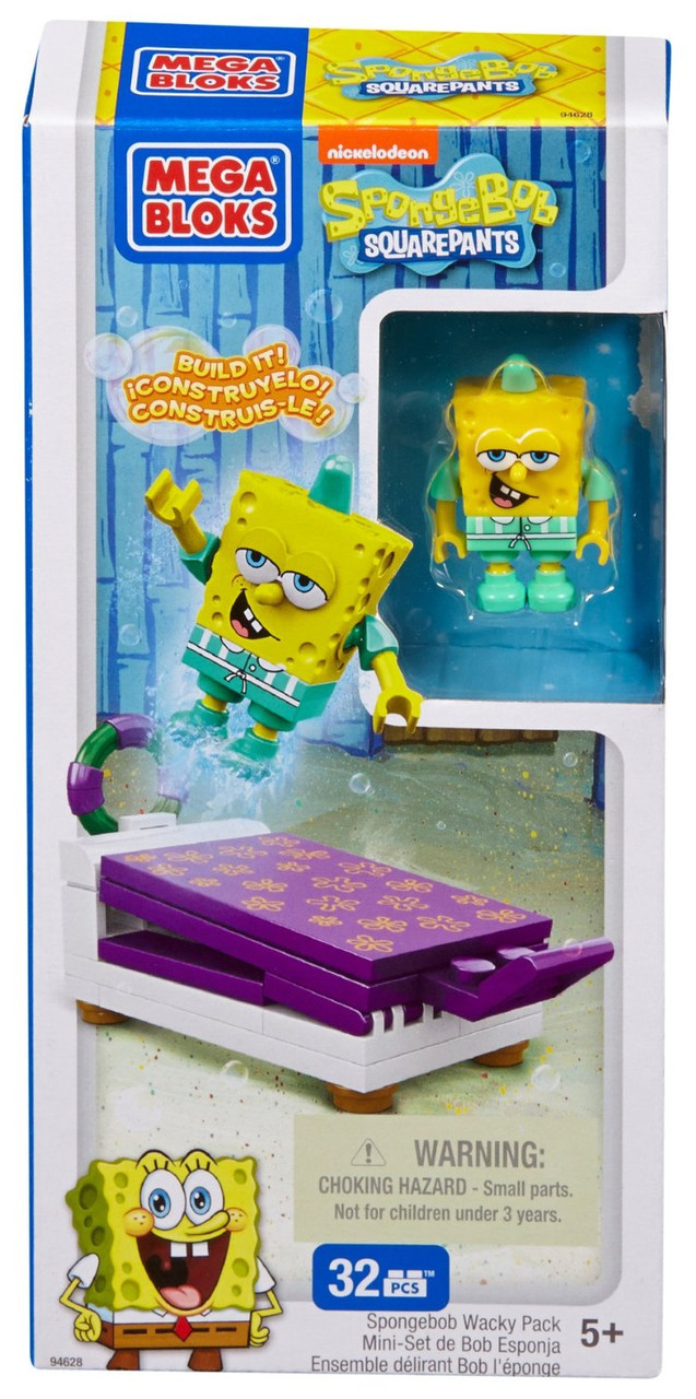 Mega Bloks 94618 (CND17) "SpongeBob SquarePants" Веселые прыгуны в асс.
