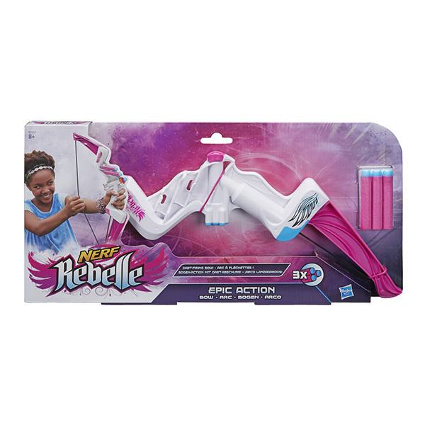 NERF (НЕРФ) Игрушка N-Rebelle Лук Яркое приключение