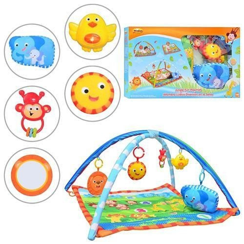 Развивающий коврик для младенца WinFun дуги с подвесками