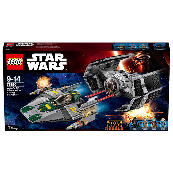 LEGO Игрушка Звездные войны Усовершенствованный истребитель СИД Дарта Вейдера против Звёздного Истребителя
