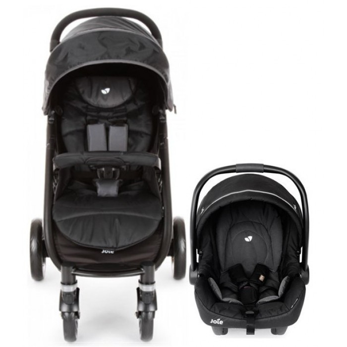 Коляска прогулочная Joie Litetrax 4 TS Midnight TRAVEL SYSTEM