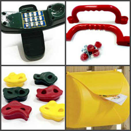 Запчасти и накладные аксессуары к детским площадкам