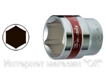 Головка торцевая, 27 мм, 6-гранная, CrV, под квадрат 1/2", хромированная// MATRIX MASTER, фото 2