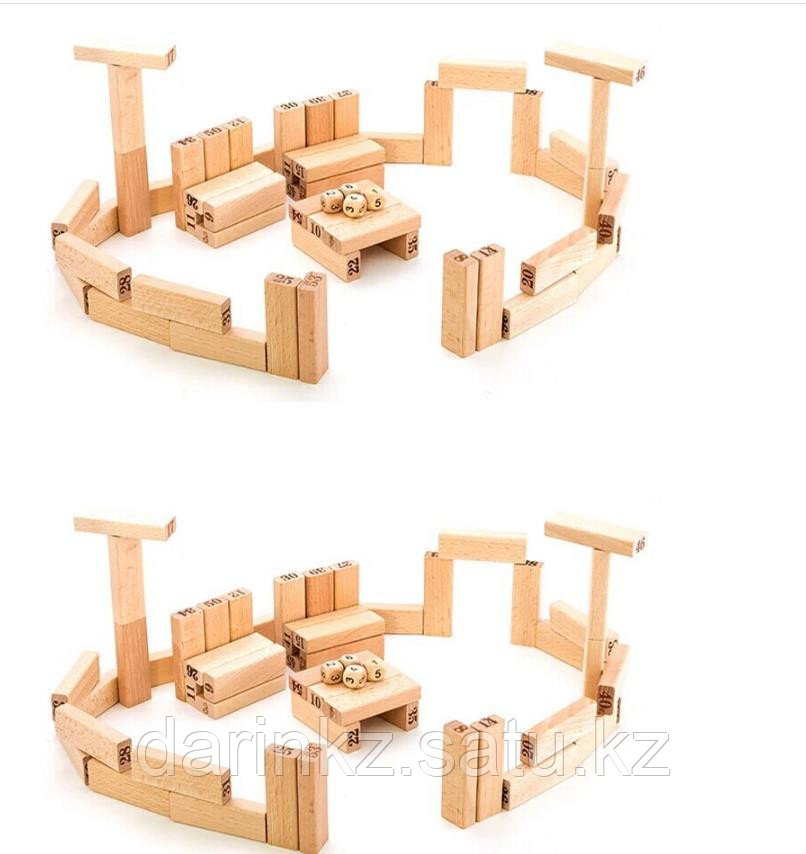Игра Дженга Wood Toys Folds High Цифры - фото 4 - id-p42216927