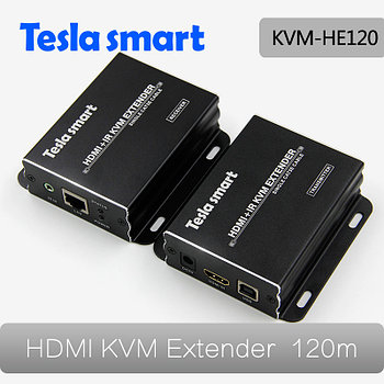 Удлинитель HDMI + USB + IR KVM Extender, 120m, UTP (HKE1211A11) TeslaSmart