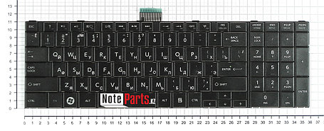 Клавиатура для ноутбука Toshiba Satellite C850, C870, C875, черная, фото 2