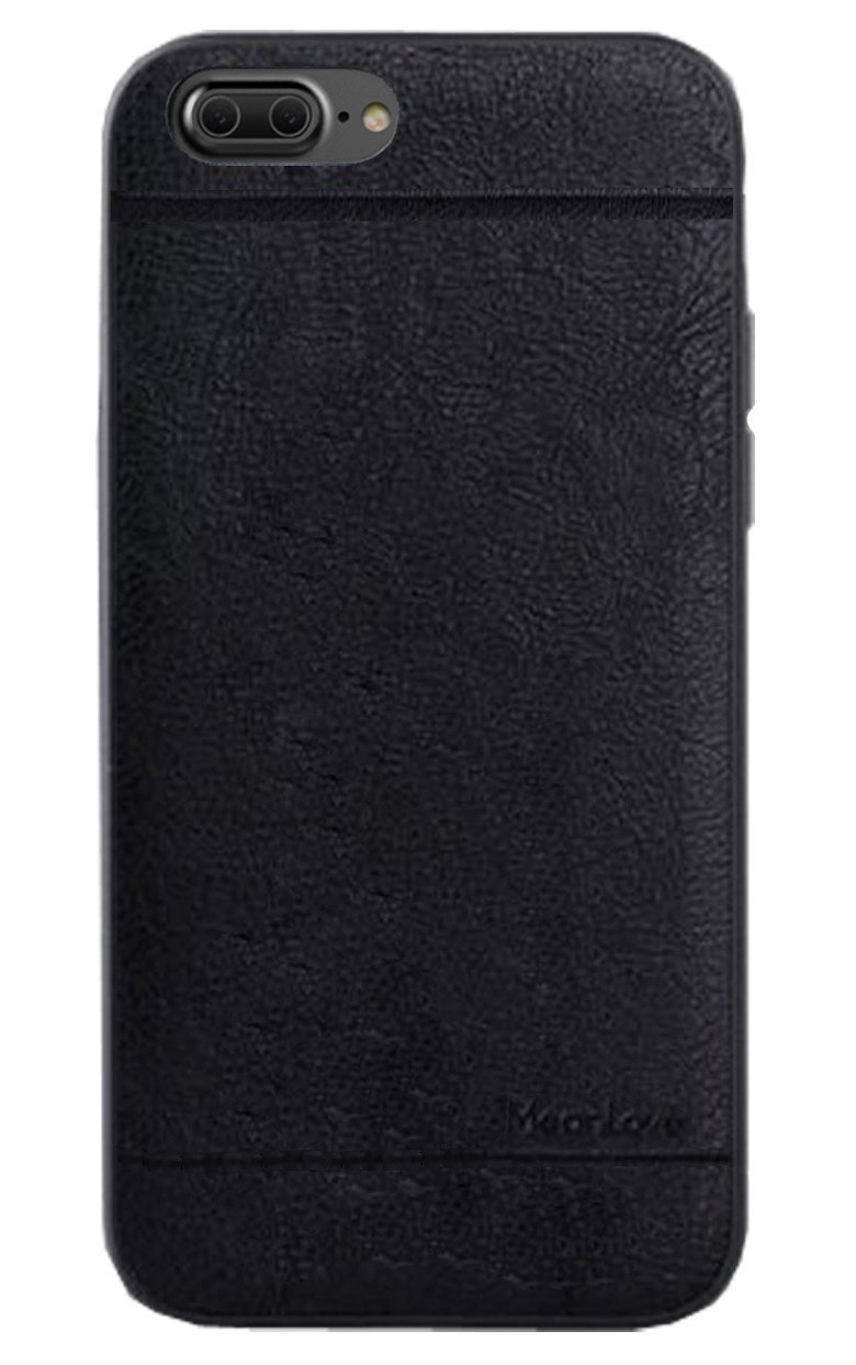 Кожаный чехол Mean Love для iPhone 7 plus (черный)