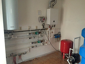 Монтаж системы отопления холодной/горячей воды в административном здании 2