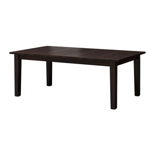 Стол раздвижной СТУРНЭС коричнево-чёрный 201/247/293x105 см ИКЕА, IKEA