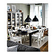 Стол раздвижной СТУРНЭС коричнево-чёрный 201/247/293x105 см ИКЕА, IKEA, фото 3