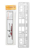 Рамка под номерной знак Белая