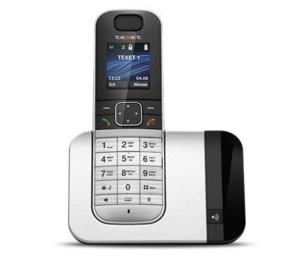 Телефон беспроводной Texet TX-D7605A черный-серебро, фото 2