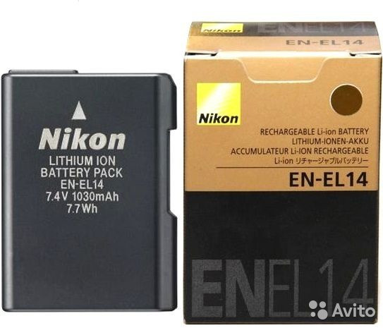 Аккумулятор nikon en-el14