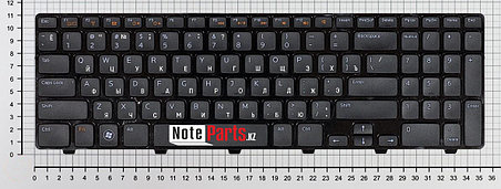 Клавиатура для ноутбука Dell Inspiron M5030/ 14R/ N4010/ N4030, RU, черная, фото 2