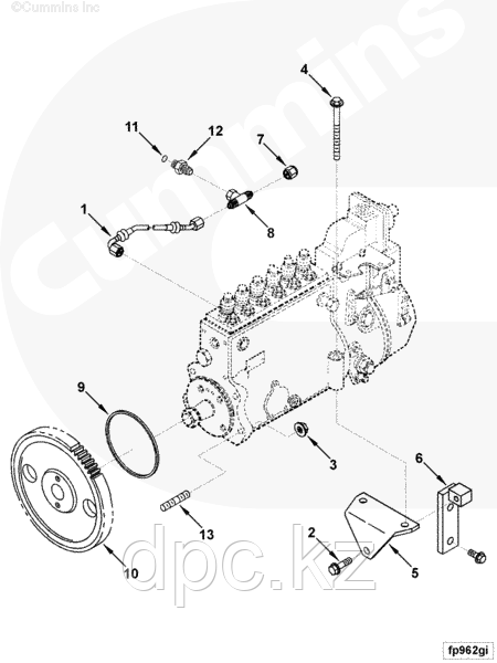Шестерня привода ТНВД Cummins 6BT 3931382 3915594 3919638 3920305 3924405 3929031