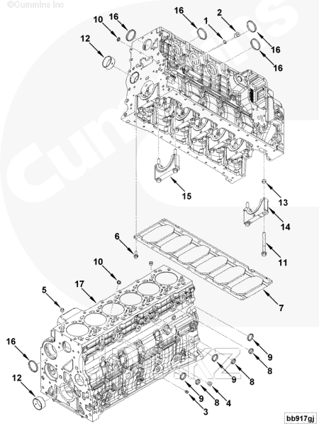 Блок цилиндров Cummins ISDe/ISBe285 4946586 4929972 4932333 4932528 4932675 4990451 4955161 4991099 4955412