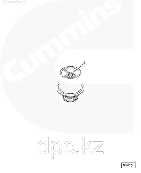 Термостат Cummins 6CT ISCe ISLe 5337942 3968559 5274887