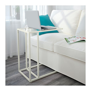 Стол подставка для ноутбука ВИТШЁ белый ИКЕА, IKEA, фото 3