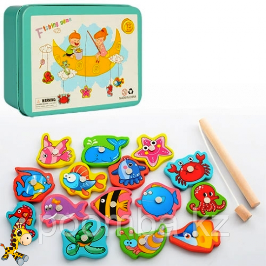 Деревянные игрушки Рыбалка
