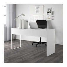 Письменный стол МИККЕ белый 142x50 см ИКЕА, IKEA Казахстан, фото 3