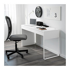 Письменный стол МИККЕ белый 142x50 см ИКЕА, IKEA Казахстан, фото 2