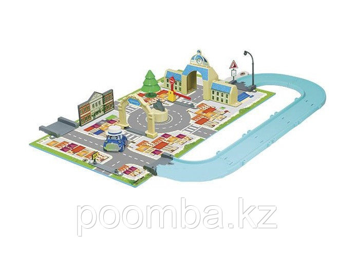 Игровой набор Robocar Poli "Город" - Мэрия, с машинкой Масти