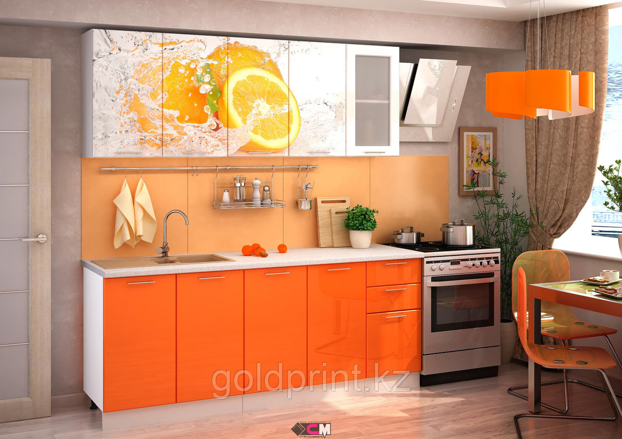 УФ Печать на Кухонных гарнитурах Апельсин - фото 1 - id-p42283057