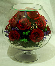 Живые цветы в стекле GJR