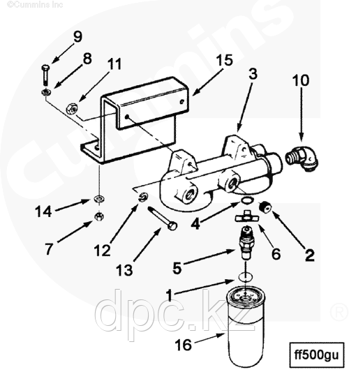 Фильтр для топлива Cummins Fleetguard FF5040 Флитгард