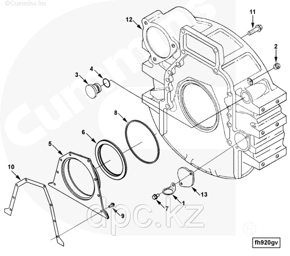 Сальник коленвала задний (127х150х15) Cummins EQB140/210-20 B5.9-180/EQB-180 3970548 5259499 3357693