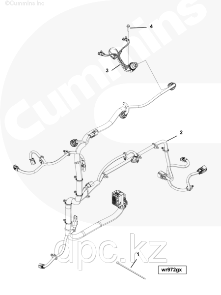 Жгут проводов Cummins ISG12 3691983 3697868 3697044 3695945 3697867 3691982 3697043 3695944