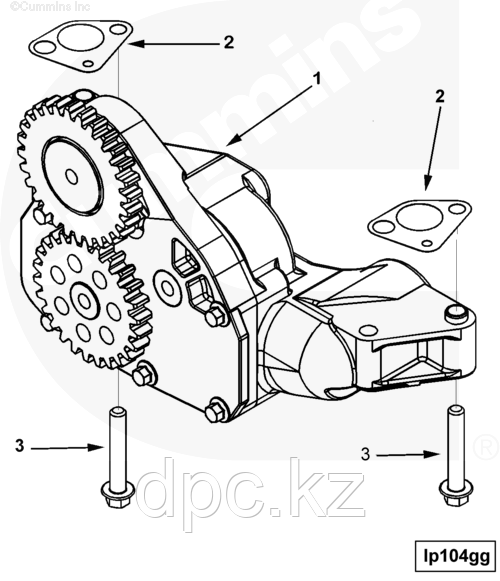 Масляный насос Cummins ISX QSX 4024814 3800753 4955954 2881757 4026691 2864072 3686938 2892706 3687527