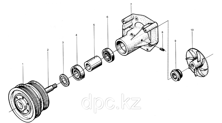 Роликовый подшипник Weichai WD615 90016040012
