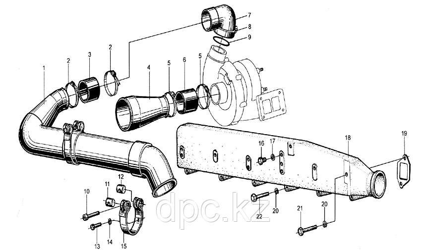 Уплотнительное кольцо Weichai WD615 190320035