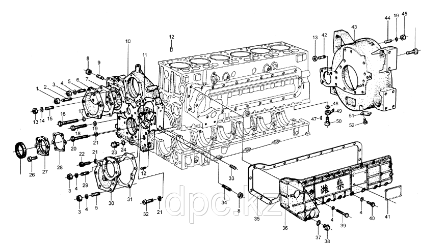 Гайка заклёпная Weichai WD615 90003888452